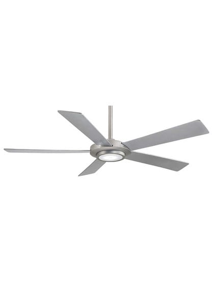 Sabot 52 inch Ceiling Fan in Brushed Nickel.